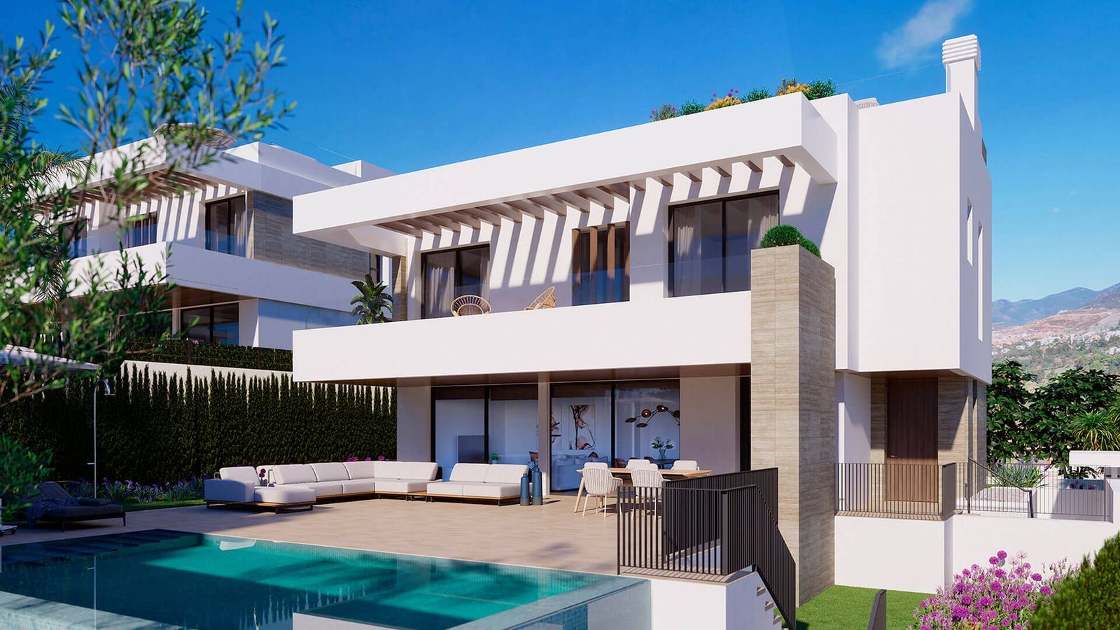 02 modern villa pool exterior
